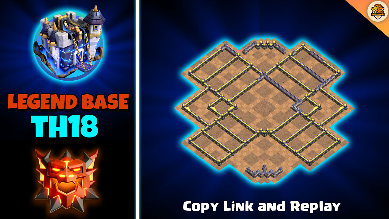 Base TH18 Rank 5k4 Huyền Thoại dùng Tổ Bom Clash of clans 