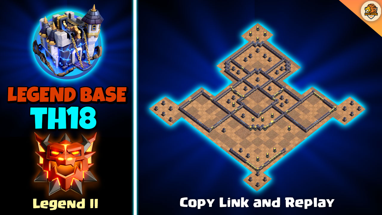 Base TH18 Thủ Rank Huyền Thoại 2 Cùng Máy Phóng Dung Nham Tháng 6 