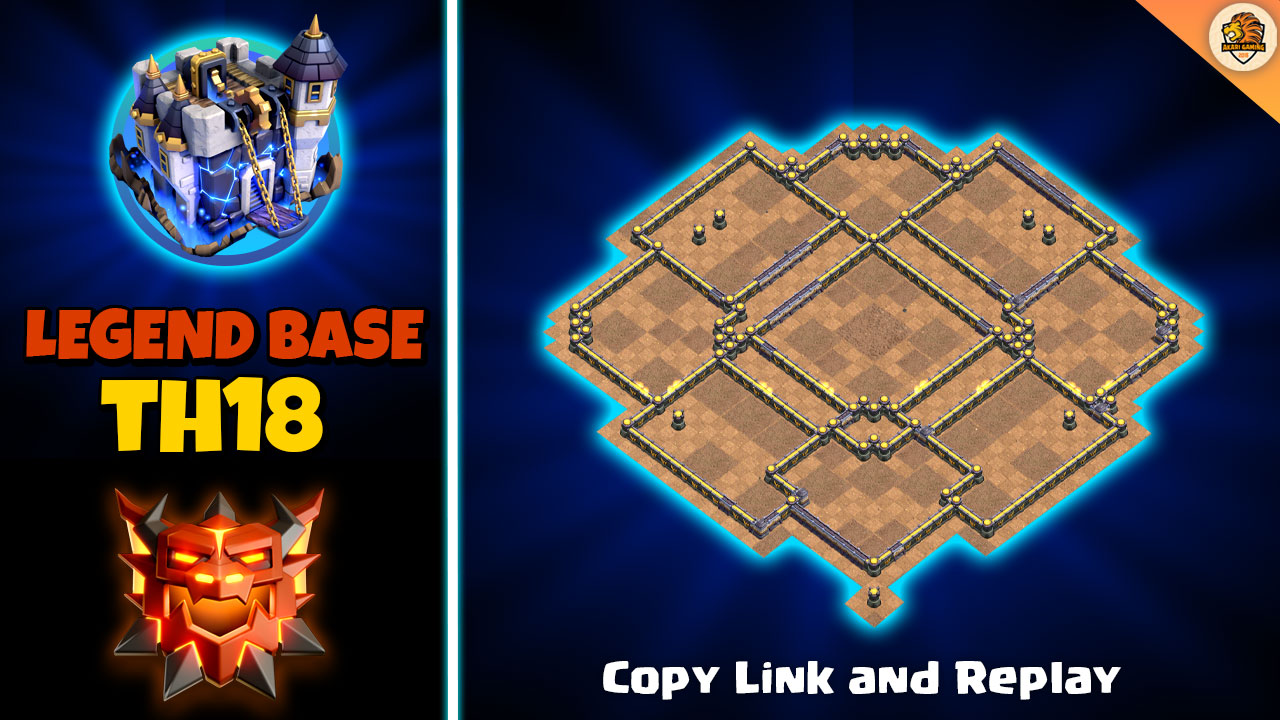 Base TH18 Thủ Rank Huyền Thoại Mới Nhất 2025 Clash of clans 