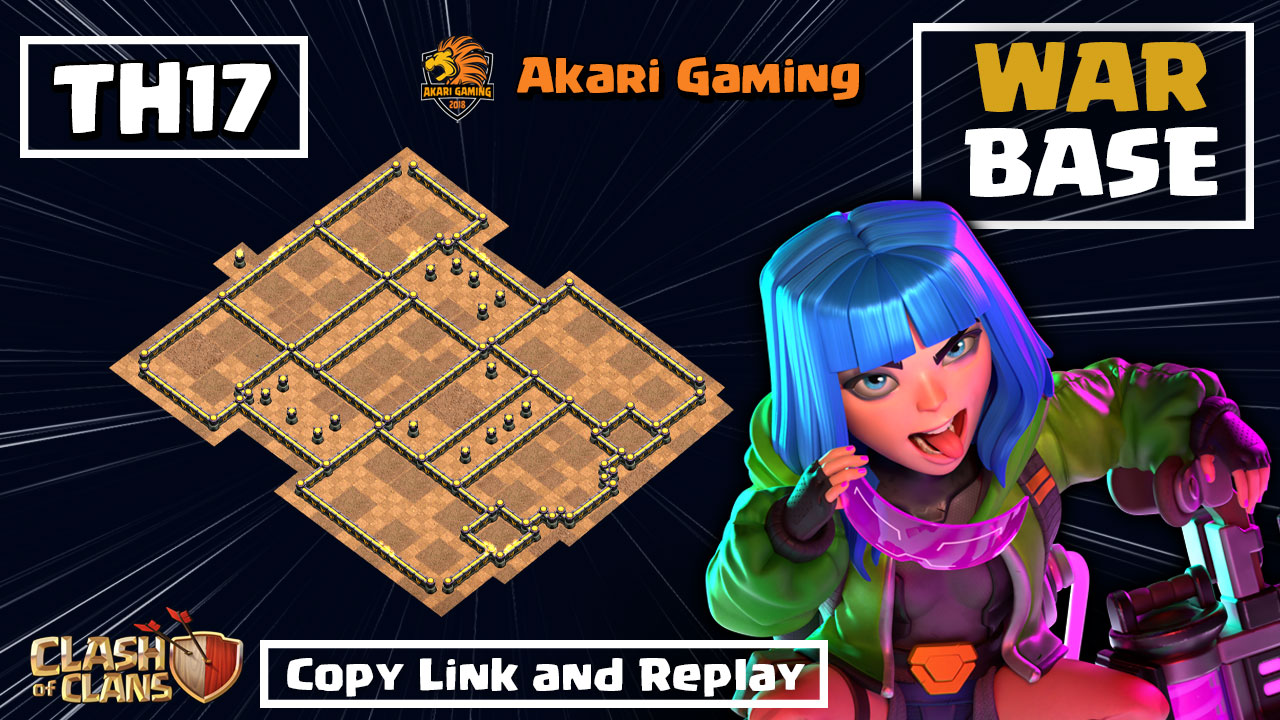 NEW Base TH17 Thủ War 7 Ngày Không Nát Dùng Súng Cối Bắn Đá Clash of clans