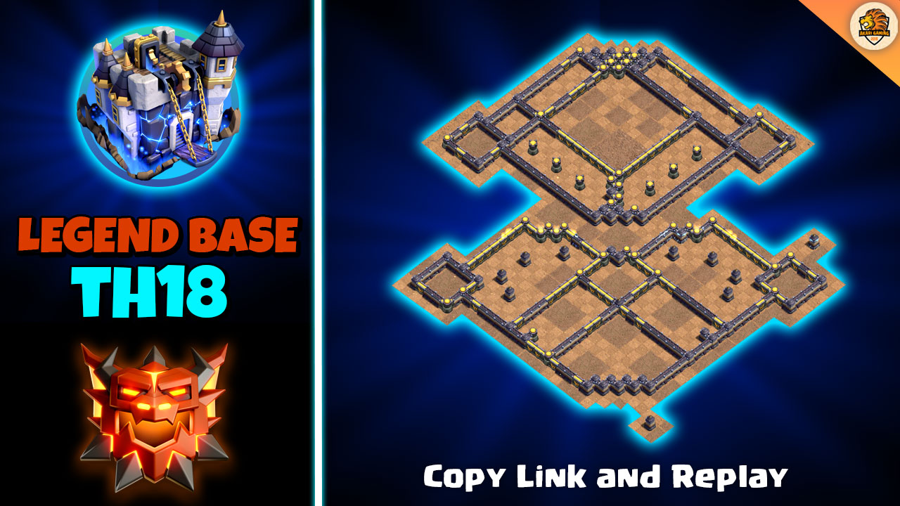 NEW Base TH18 Leo Rank 5k3 - 5k4 Huyền Thoại Có Máy Phóng Dung Nham Clash of clans 