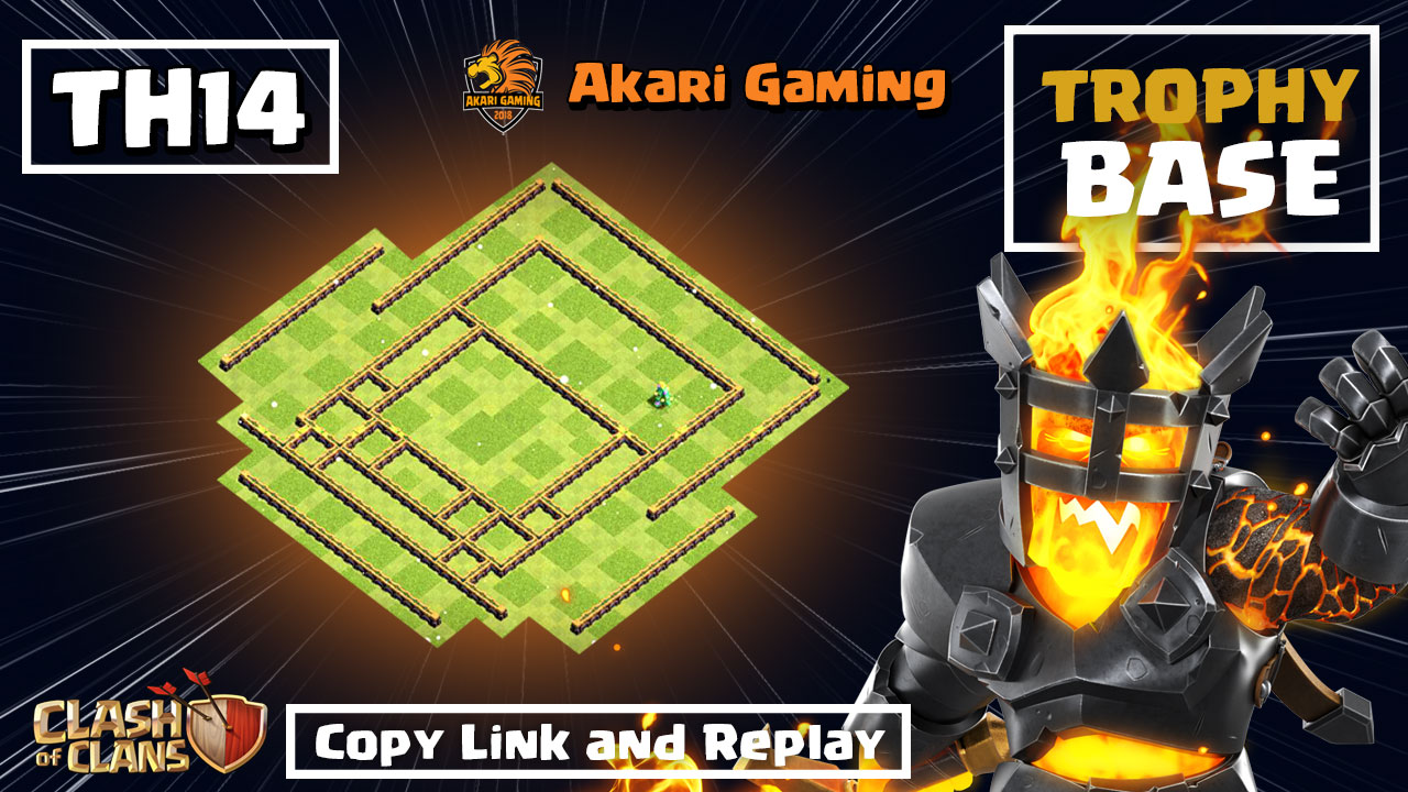 New Base TH14 Thủ Cúp Rank Huyền Thoại 2025 Clash of clans | Akari Gaming