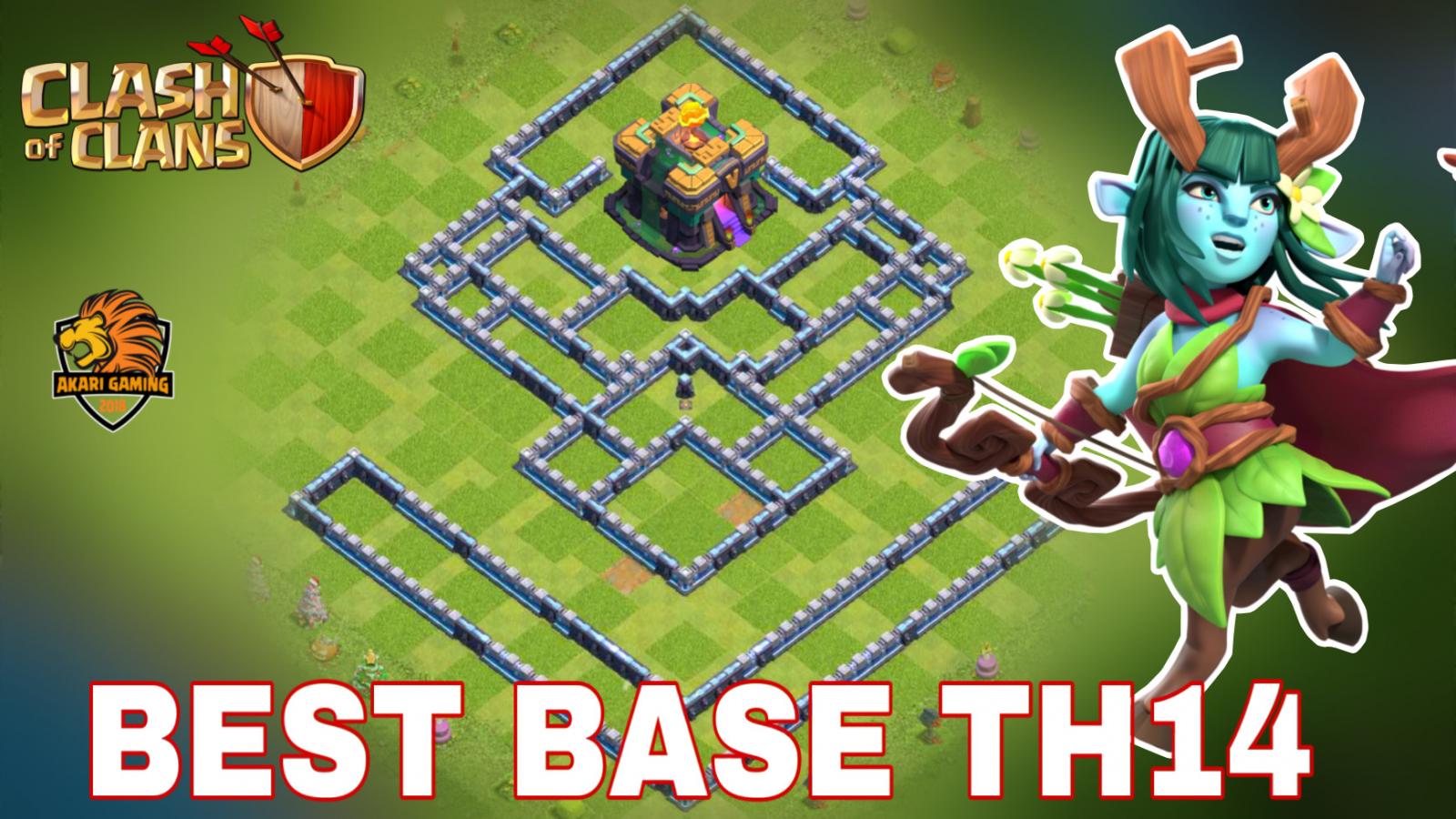 New Base TH14 Thủ Cúp Rank Huyền Thoại Clash of clans