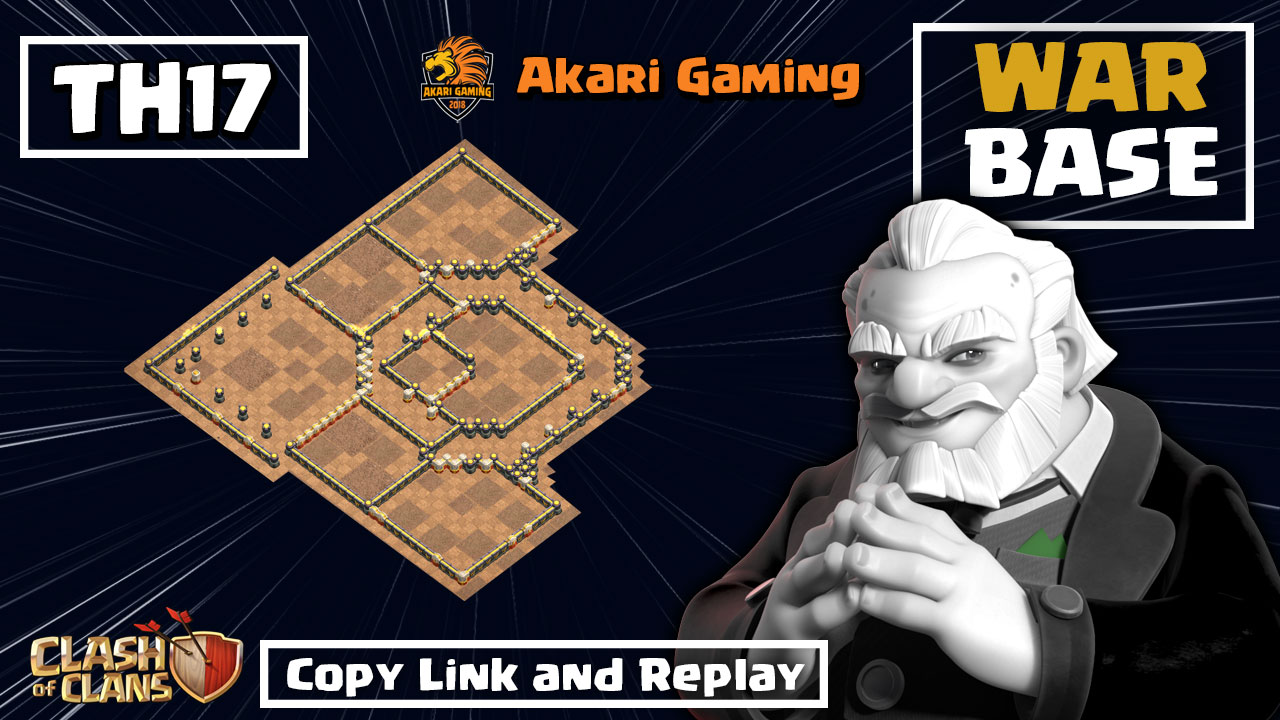 New Base TH17 Có Tháp Móc Kéo Leo Rank 5k7 Huyền Thoại Sau UPDATE Clash of clans