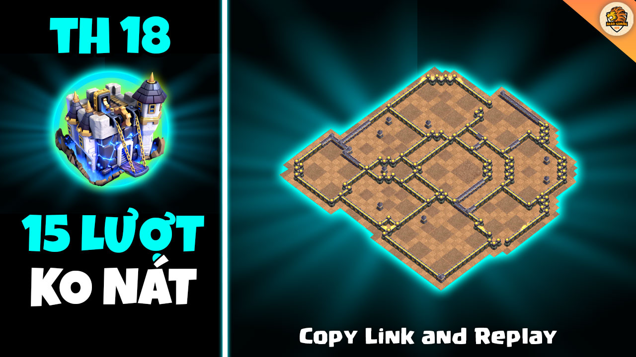 New Base TH18 Thủ 15 Lượt War Không Nát Từ Clan Chuỗi Win 23 Clash of clans