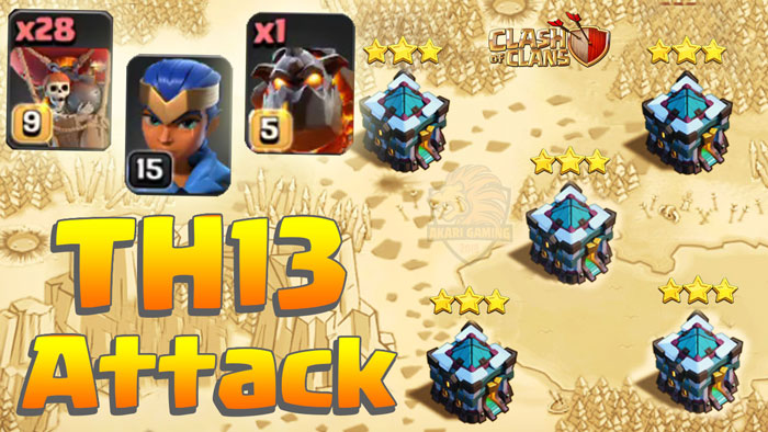 Town Hall 13 Attack 2019! QUEEN WALK LAVALOON
