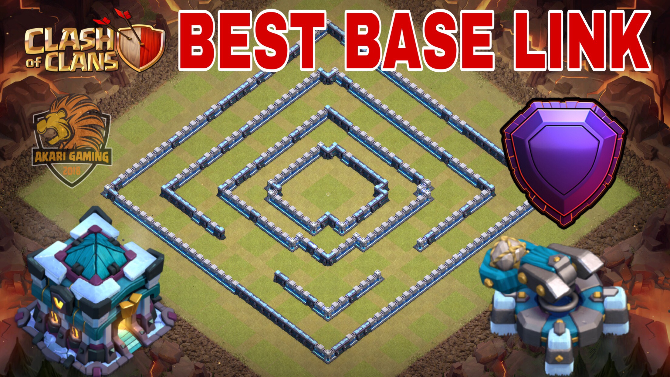NEW BASE TH13 chống 3 sao LEO RANK HUYỀN THOẠI Clash of clans  Best Base Link