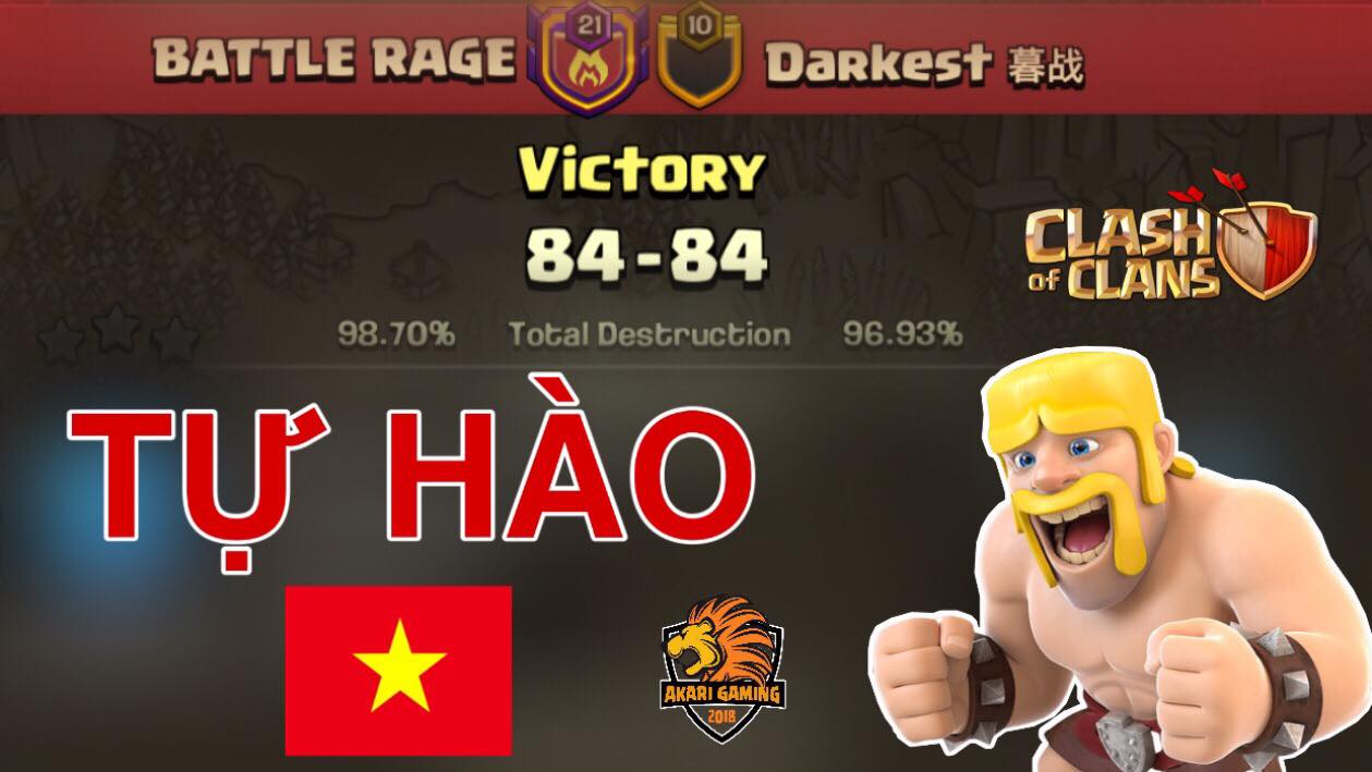 Clash of Clans - Những trận đánh vang danh của team Việt Nam trước clan TOP 1 THẾ GIỚI Trung Quốc Chuỗi thắng 14 trận